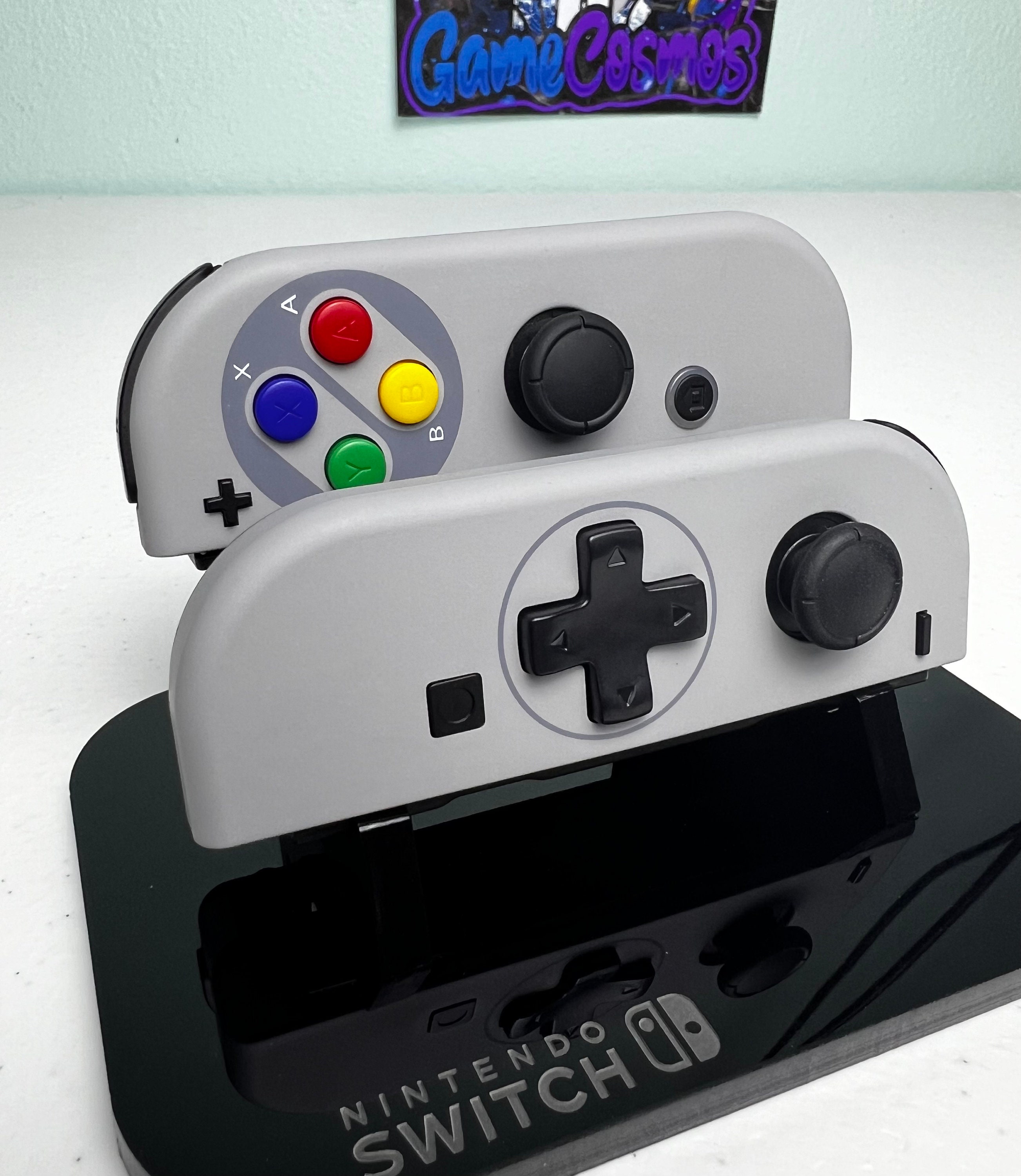 Retro SNES Inspired - EU Famicom - Custom Joycons for the Nintend Switch - Image 3