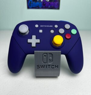 Custom GC Style - Gated Sticks - Soft Touch Purple - Wireless Pro Controller for The Switch Or PC