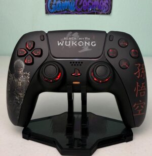 aRPG Monkey Fighter - RGB LED - Soft Touch Black - Custom Wireless Controller for PS5 Or PC