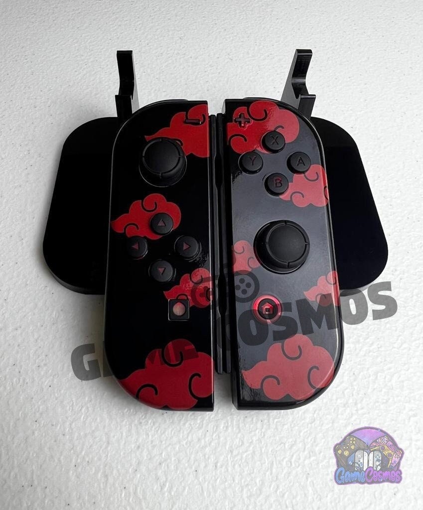 Red Clouds - Anime Manga - RGB LED - Custom Joycons for the Nintend Switch