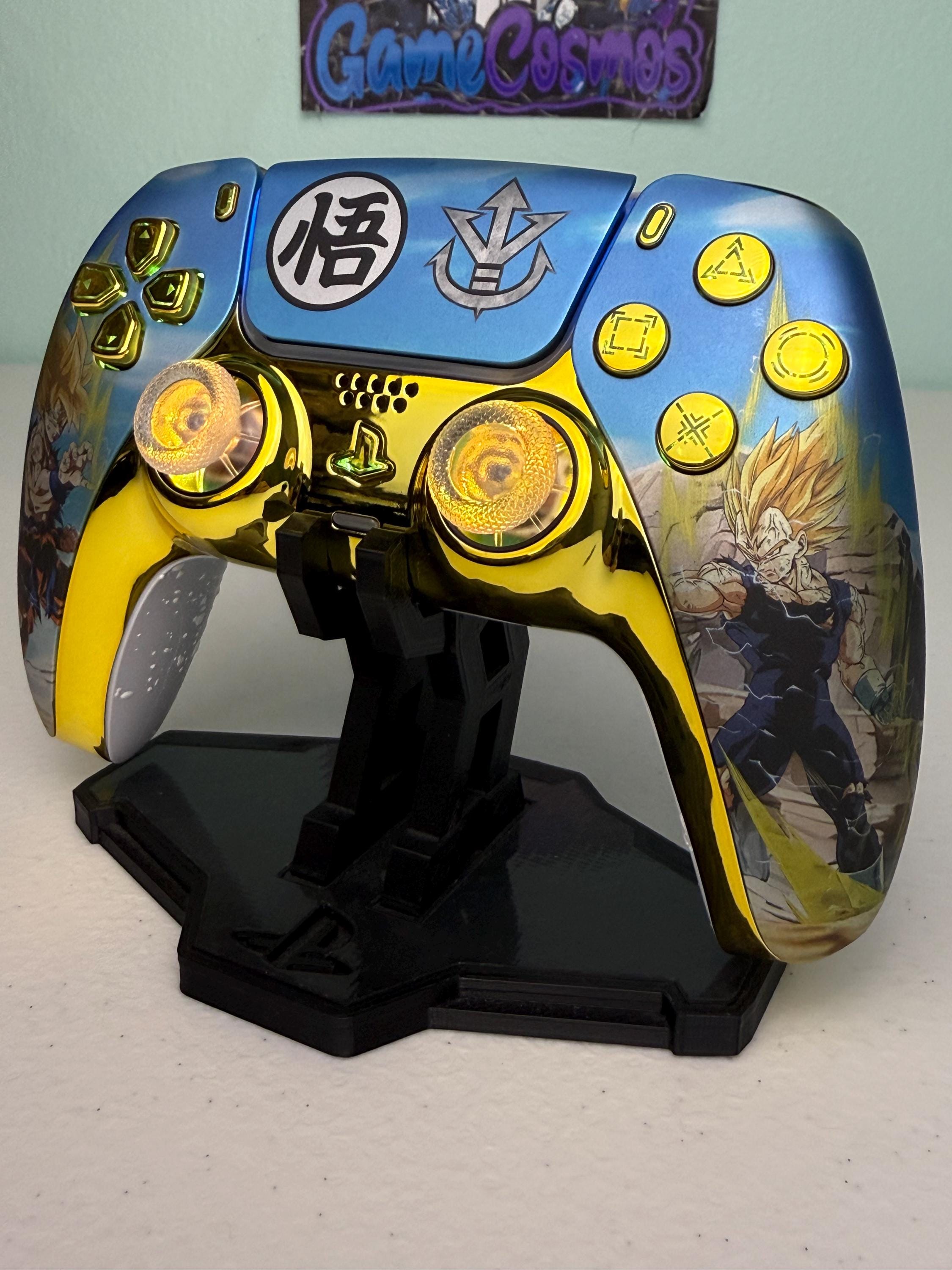 Anime Manga Super Rival Battle - Chrome Gold - RGB LED - Custom Wireless Controller for PS5 Or PC - Image 2