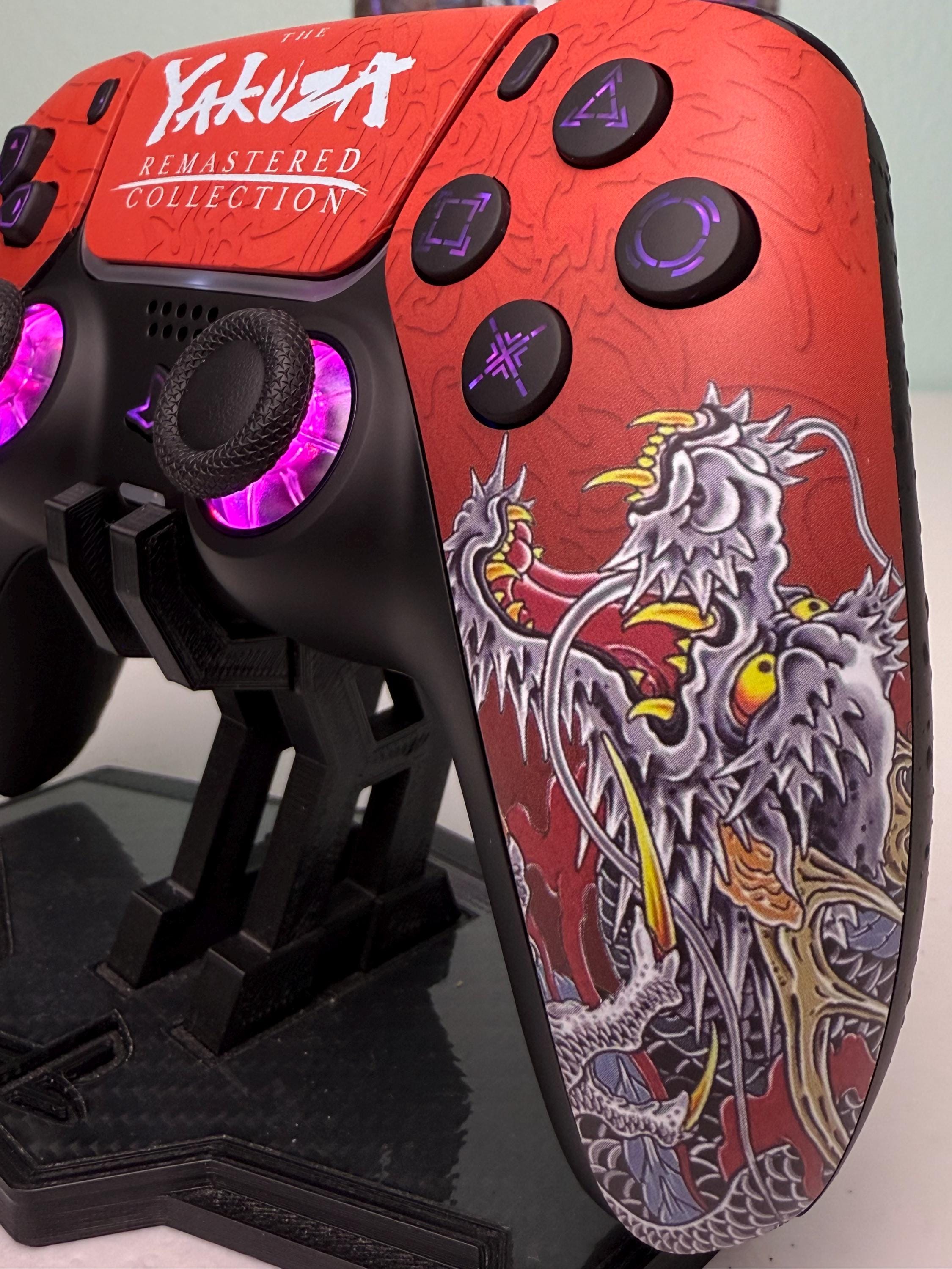 Japanese Yakuza Gang - RGB LED - Custom Wireless Controller for PS5 Or PC - Image 5