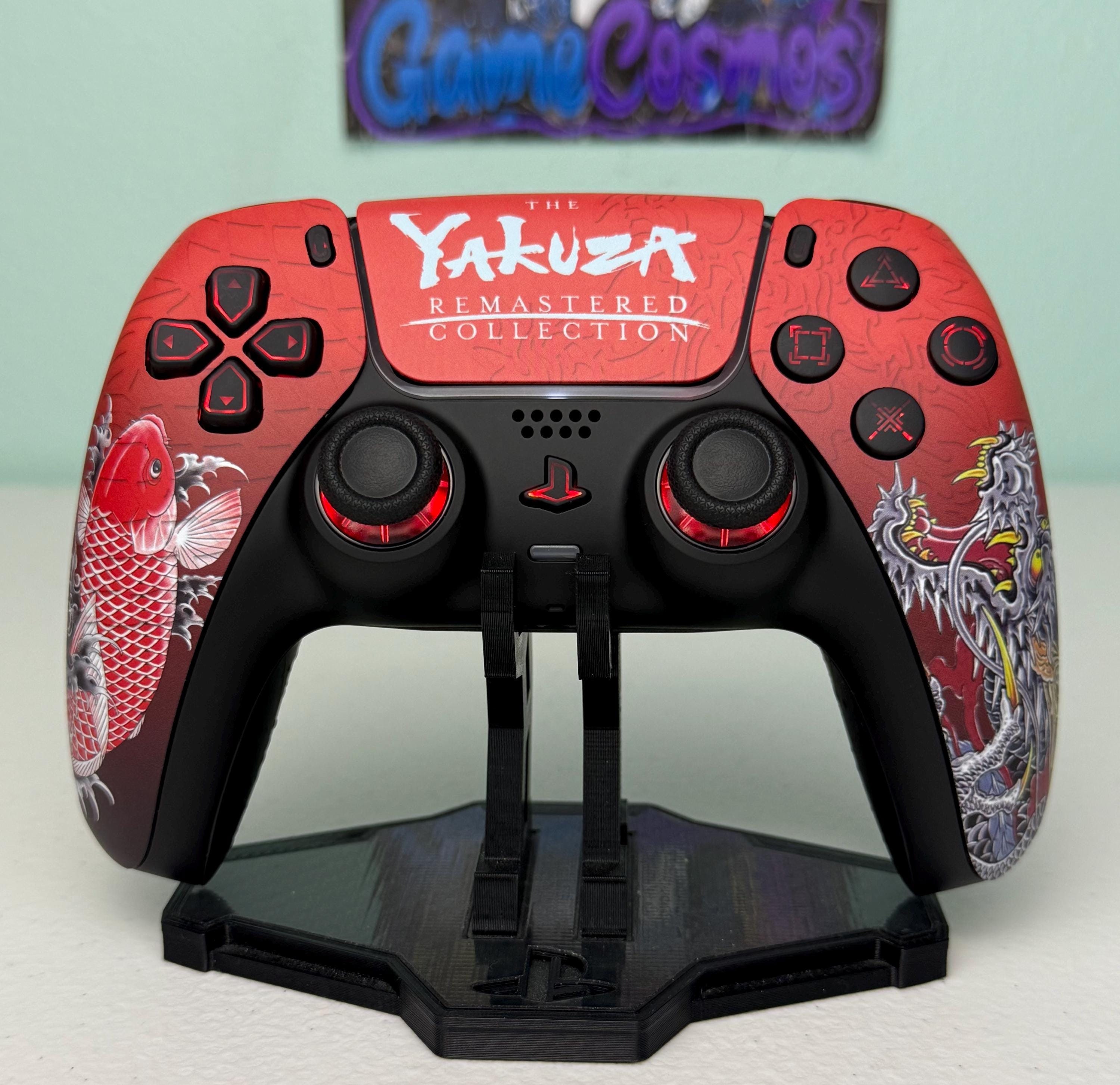 Japanese Yakuza Gang - RGB LED - Custom Wireless Controller for PS5 Or PC