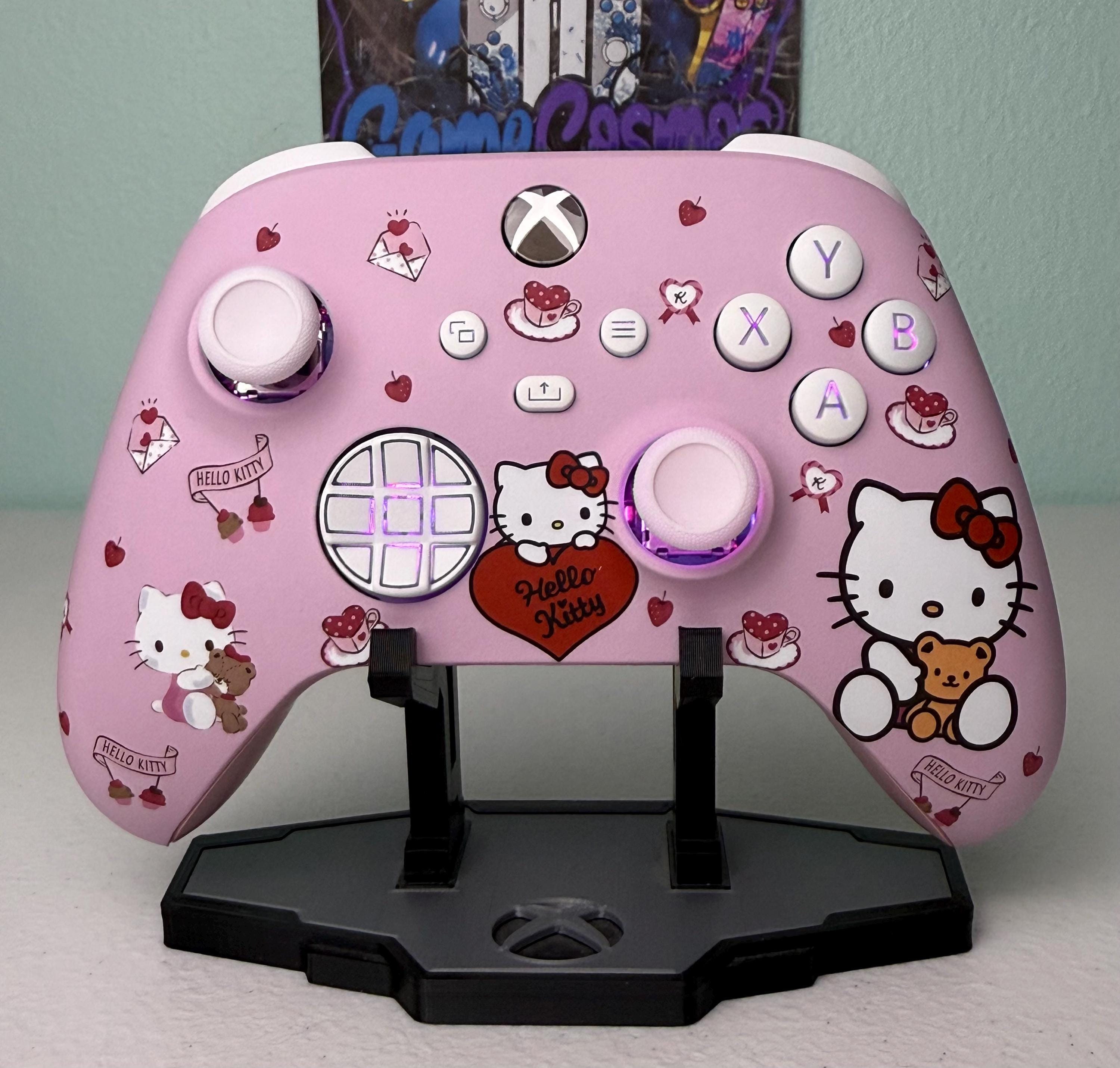 Cute Cartoon Kitty - RGB LED - Custom Wireless Controller for Xbox or PC