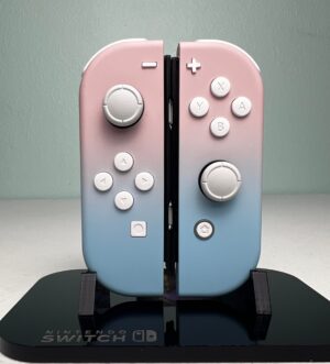 Two-tone Pastel - Sakura Pink & Baby Blue - Custom Joycons for the Nintend Switch