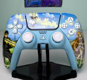 Sword Art - Anime Manga - RGB LED - Custom Wireless Controller for PS5 Or PC