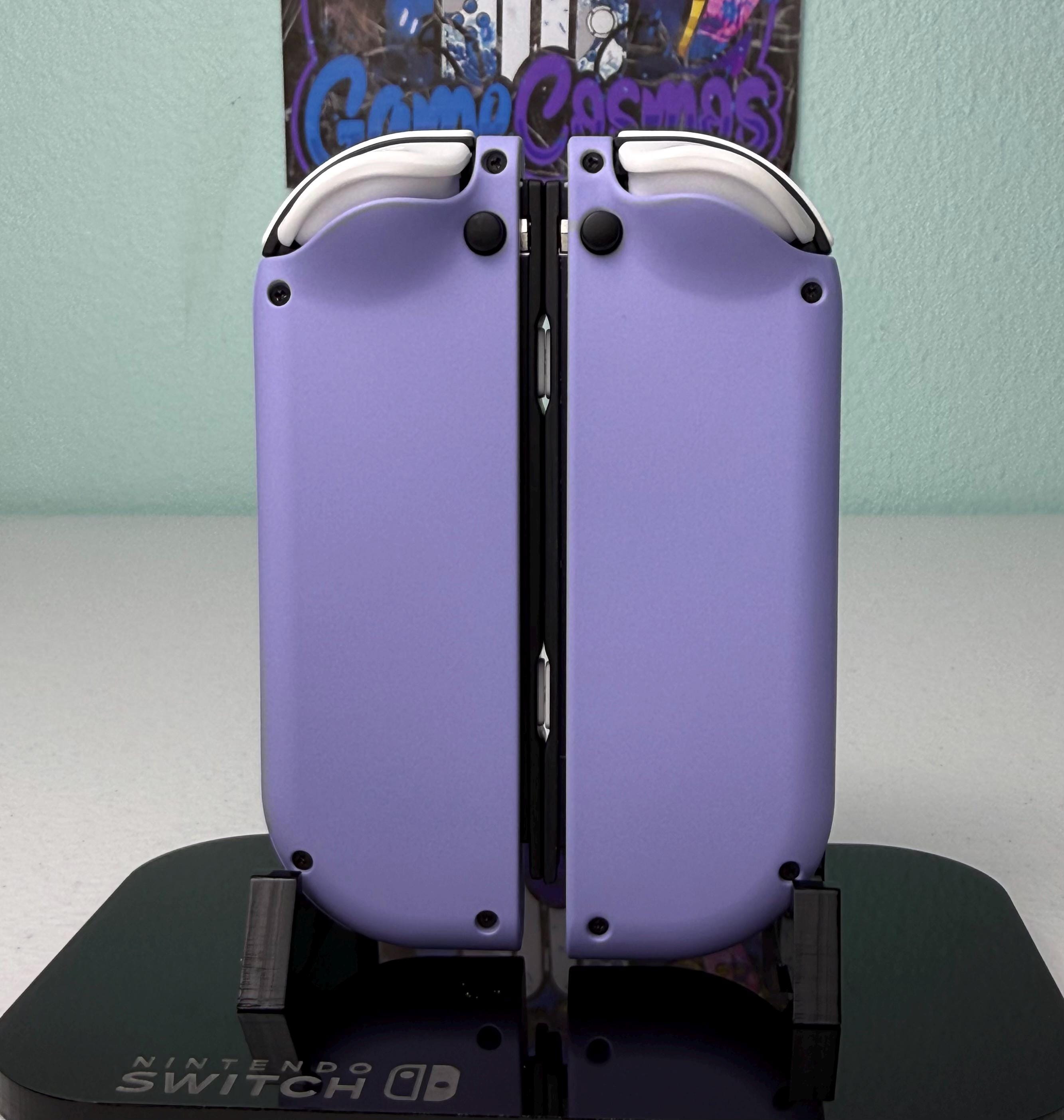 Violet Pastel - Cute Hearts theme - Custom Joycons for the Nintend Switch - Image 5