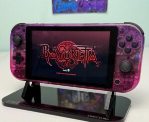 Two-Tone Purple Pink - Glossy Gradient Transparent - Custom Switch lite