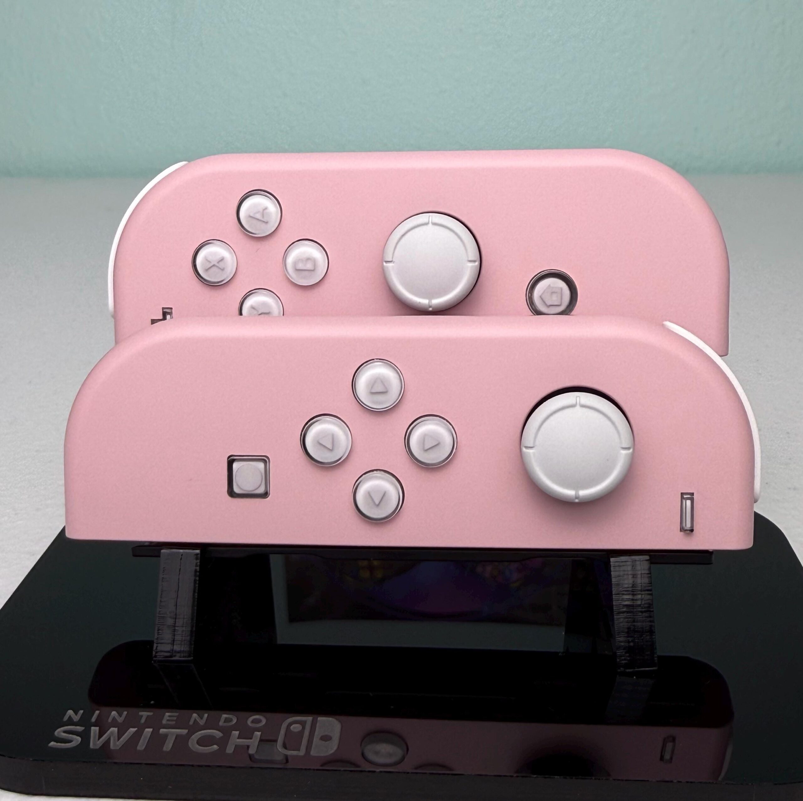 Sakura Pink + White Jelly Buttons - Custom Joycons for the Nintend Switch - Image 2