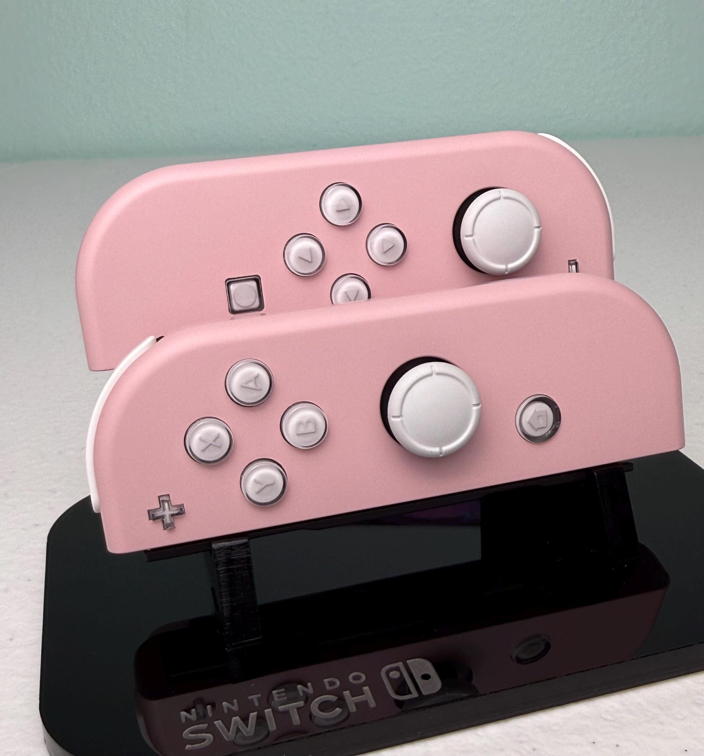 Sakura Pink + White Jelly Buttons - Custom Joycons for the Nintend Switch - Image 4