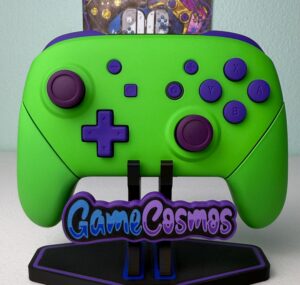 Lime Green - Purple Accents - Wireless Pro Controller for The Switch Or PC