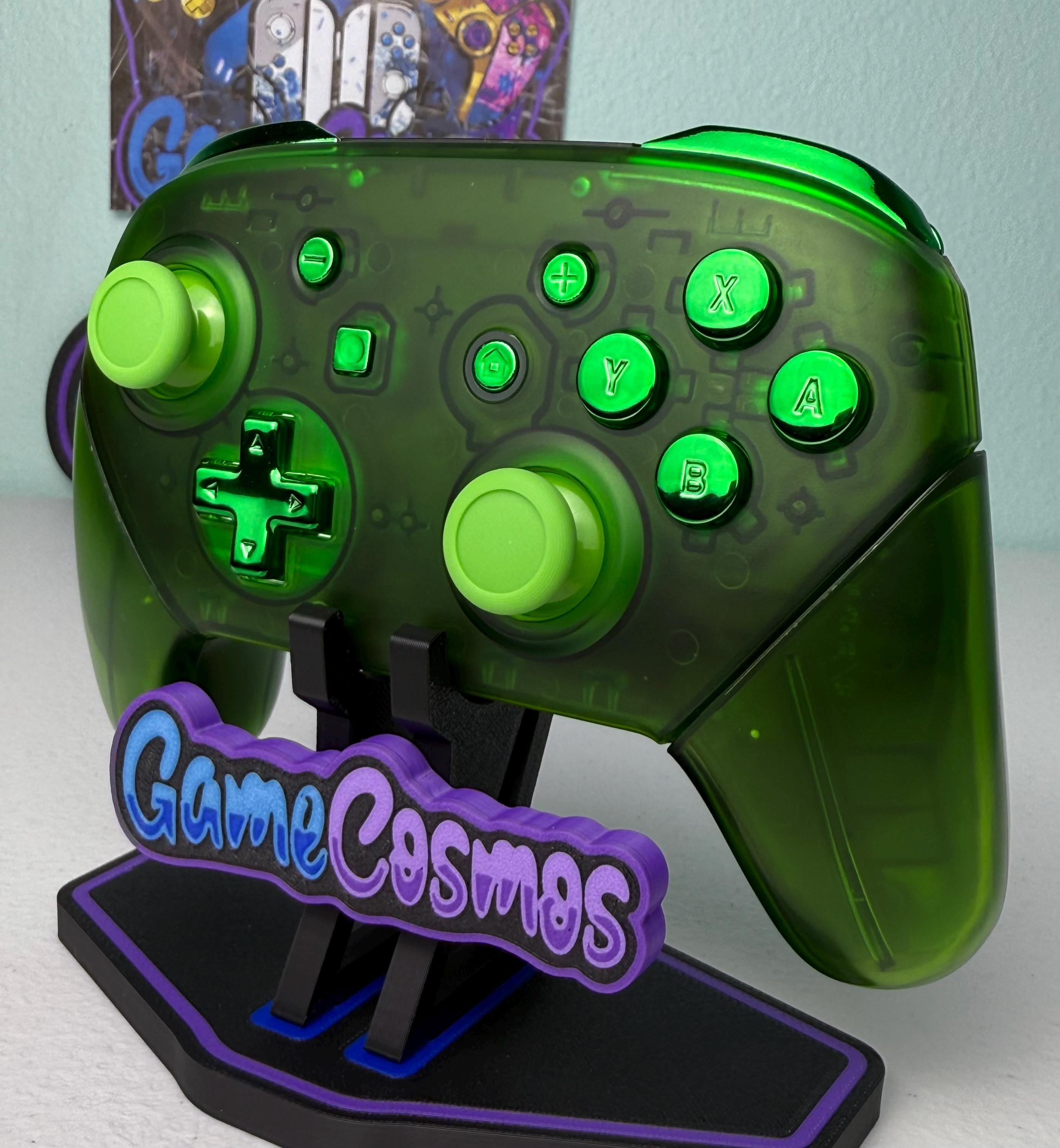 Clear Green - Chrome Green Accents - Wireless Pro Controller for The Switch Or PC - Image 2