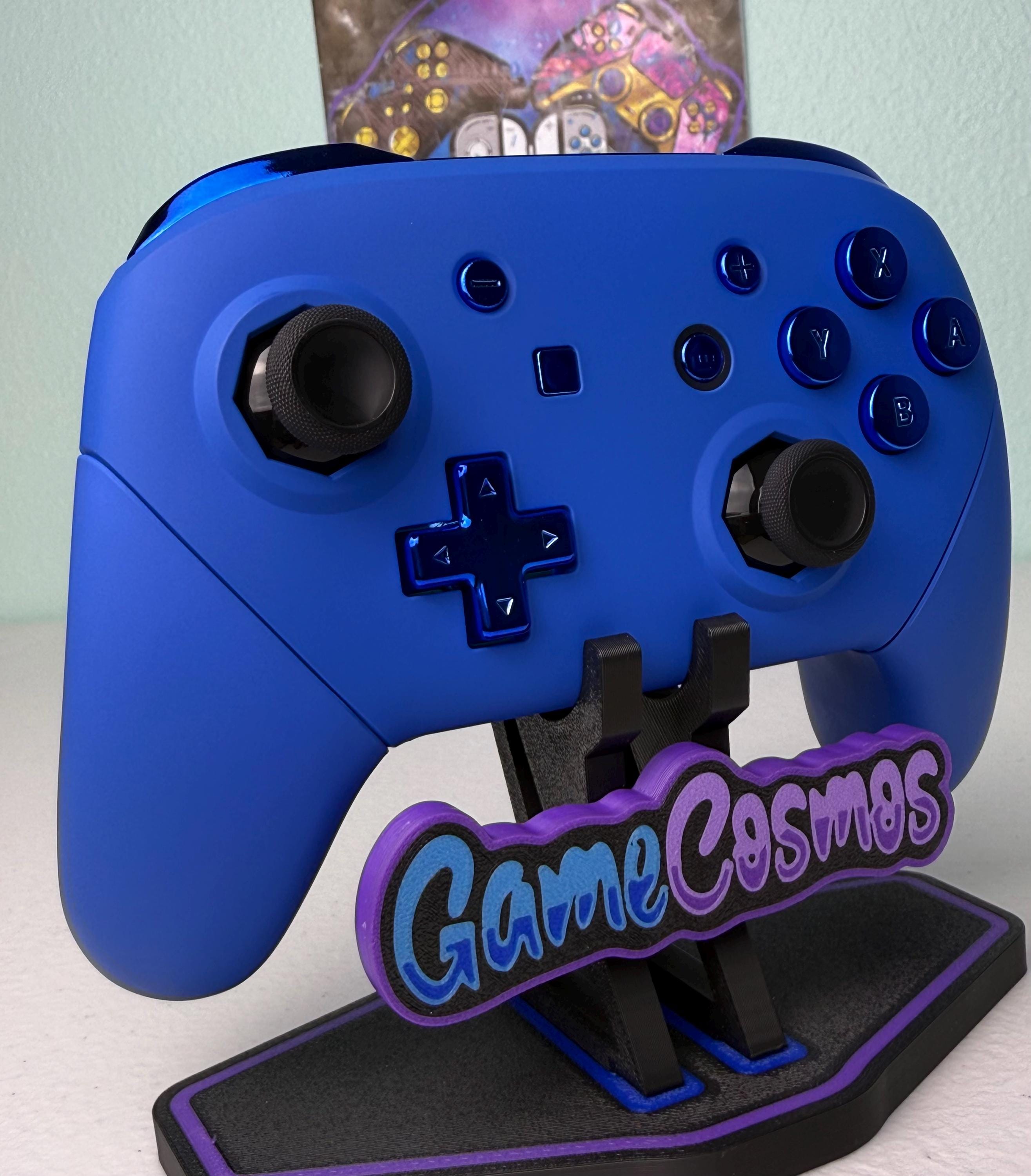 Deep Blue - Chrome Blue Accents - Wireless Pro Controller for The Switch Or PC - Image 3