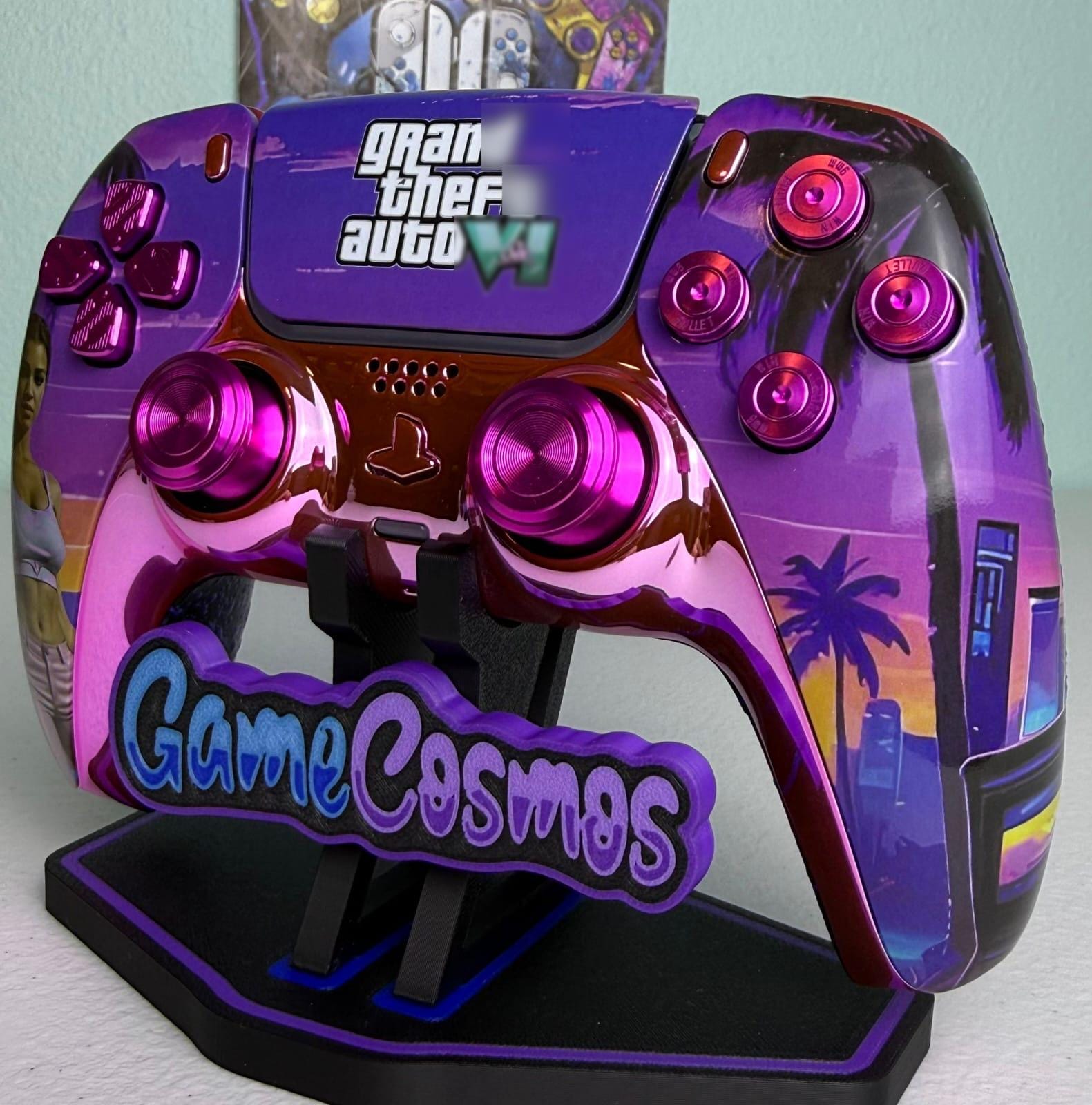 Miami Summer Nights - Real Metal - Custom Wireless Controller for PS5 Or PC - Image 4