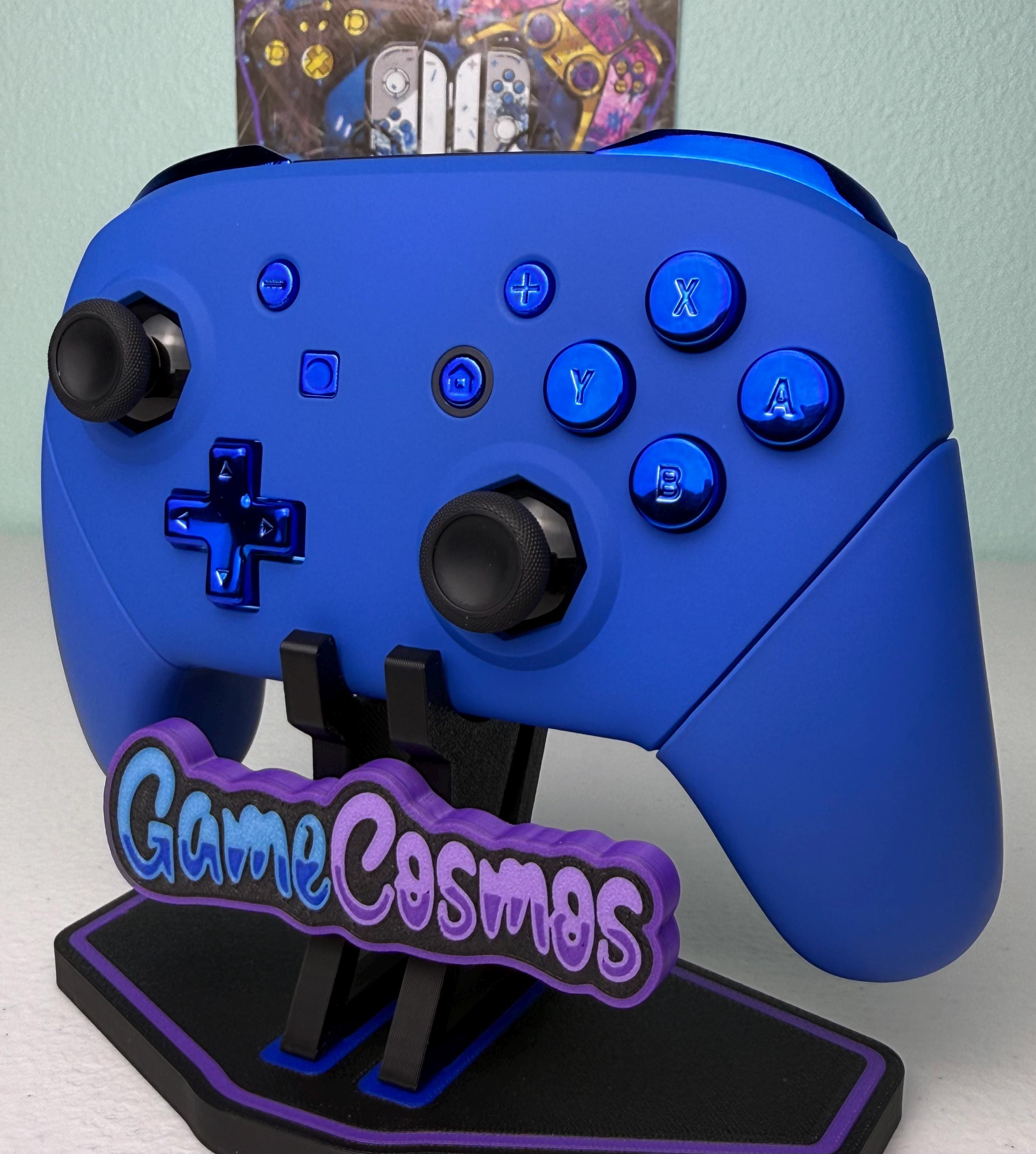 Deep Blue - Chrome Blue Accents - Wireless Pro Controller for The Switch Or PC - Image 2