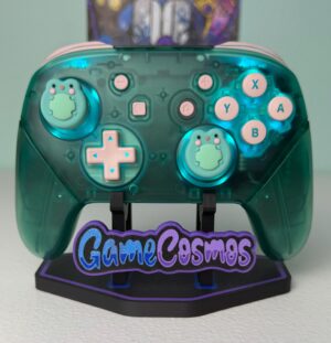 Cute Frogs - Emerald Clear - RGB LED - Wireless Pro Controller for The Switch Or PC
