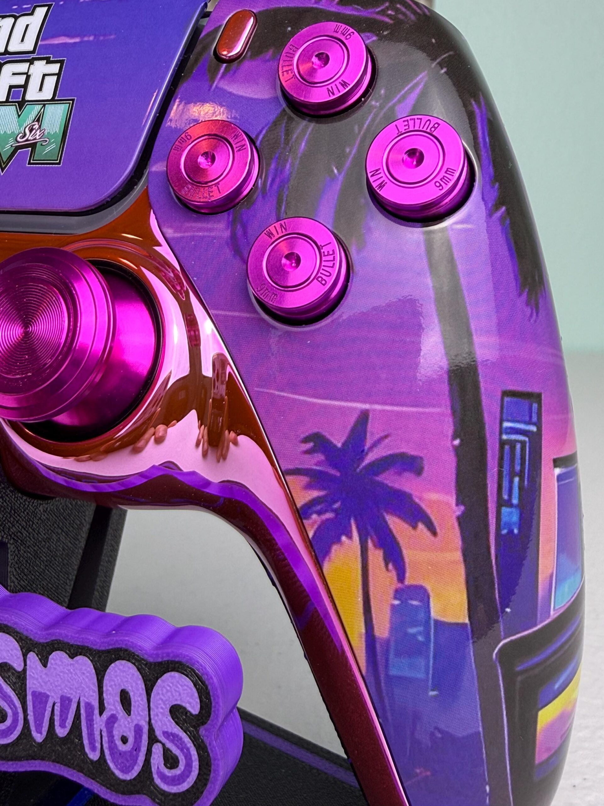 Miami Summer Nights - Real Metal - Custom Wireless Controller for PS5 Or PC - Image 5