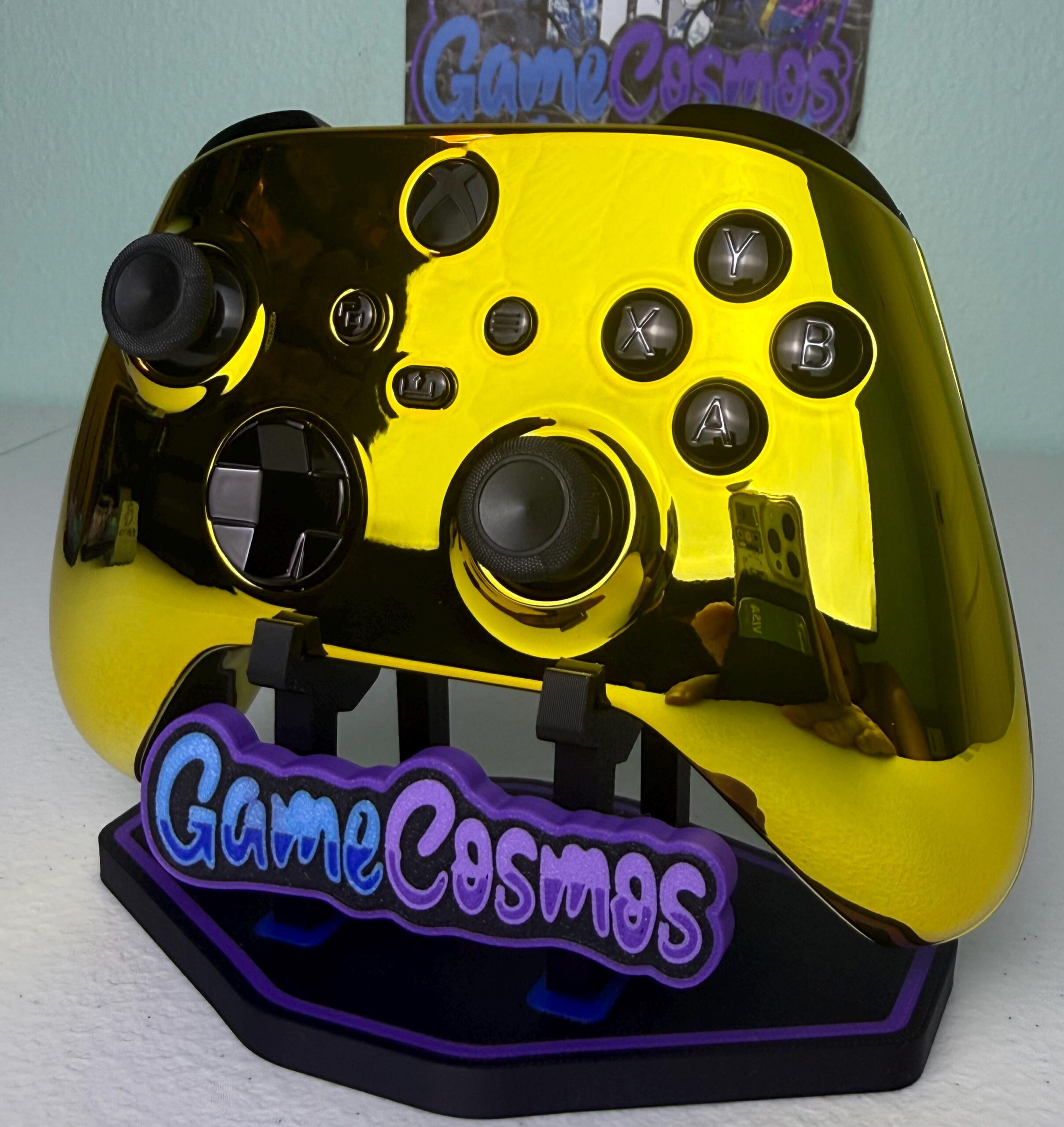 Chrome Gold - Black Chrome Accents - Custom Wireless Controller for Xbox Or PC - Image 2