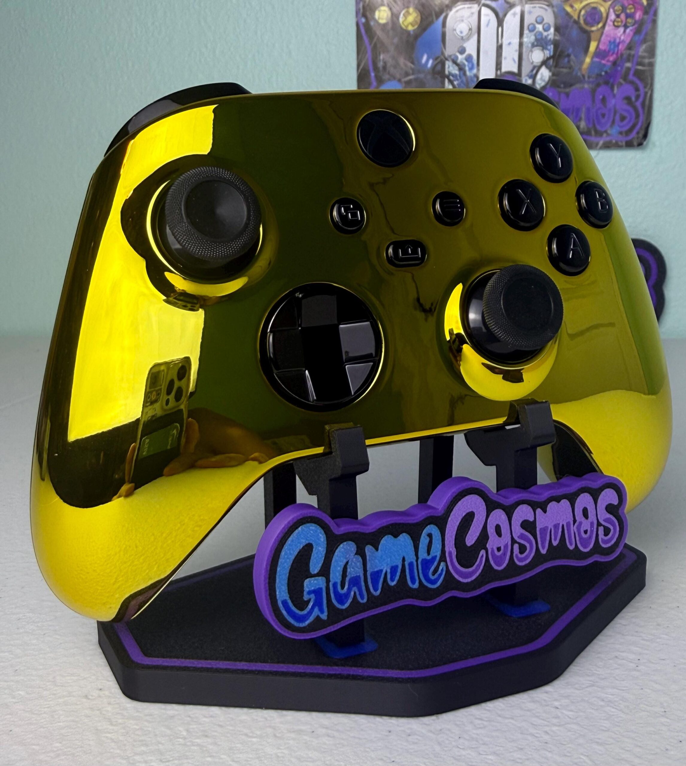 Chrome Gold - Black Chrome Accents - Custom Wireless Controller for Xbox Or PC - Image 3