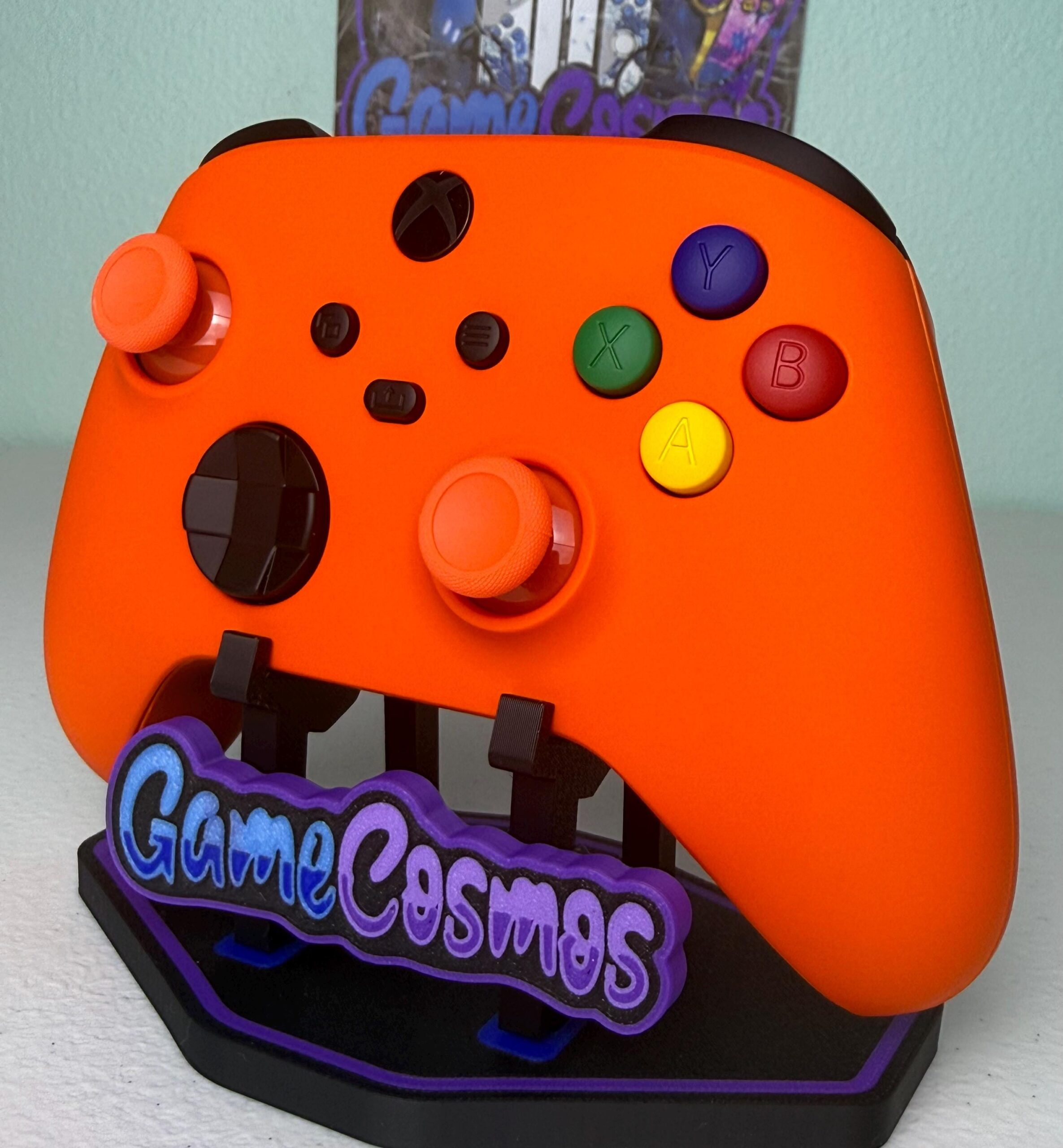 Bright Orange Soft Touch Colorful ABXY - Custom Wireless Controller for Xbox Or PC - Image 2