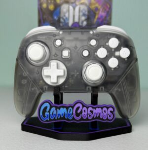 Transparent Clear White Accents - Wireless Pro Controller for The Switch Or PC