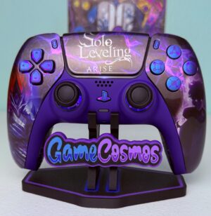 Anime Manga Leveling - Glossy Finish - RGB LED - Custom Wireless Controller for PS5 Or PC