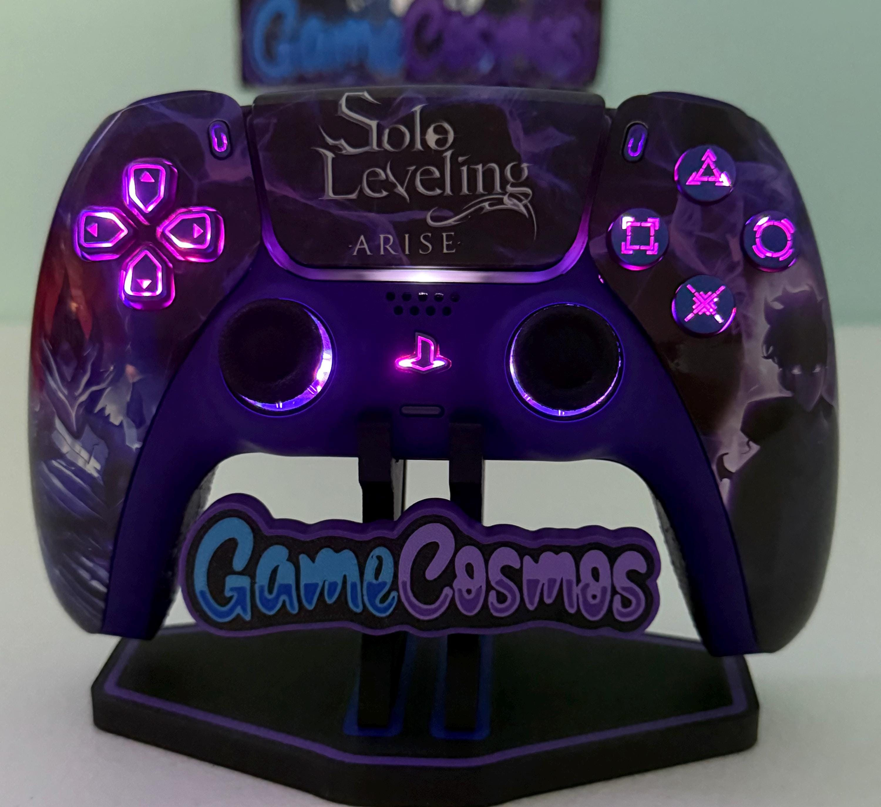 Anime Manga Leveling - Glossy Finish - RGB LED - Custom Wireless Controller for PS5 Or PC - Image 2