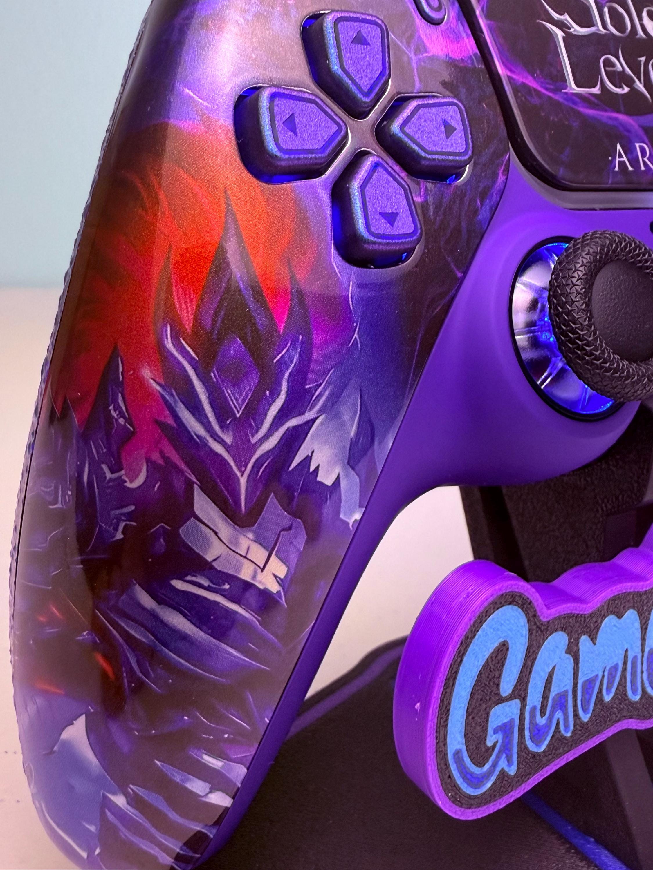 Anime Manga Leveling - Glossy Finish - RGB LED - Custom Wireless Controller for PS5 Or PC - Image 6