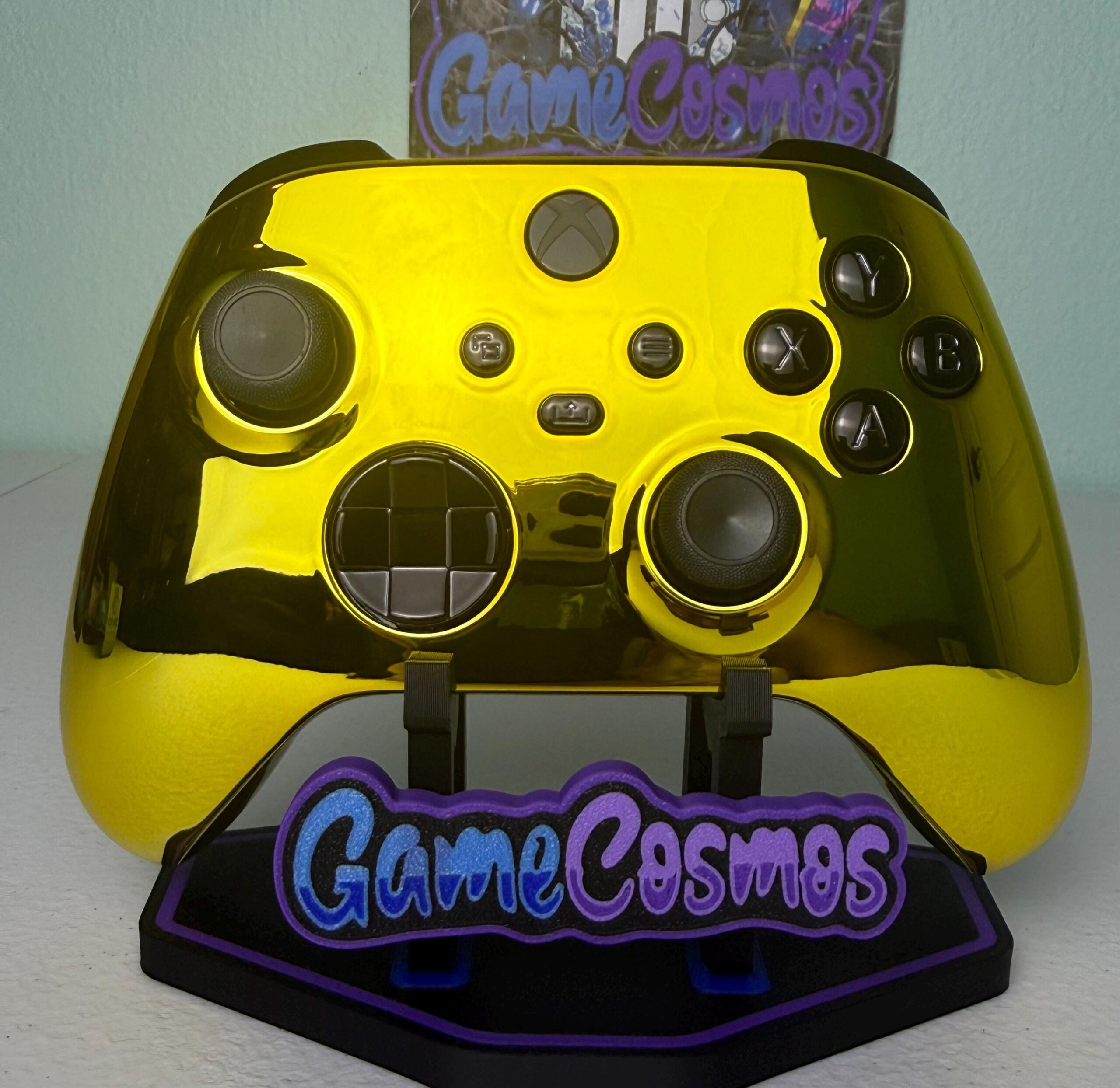 Chrome Gold - Black Chrome Accents - Custom Wireless Controller for Xbox Or PC