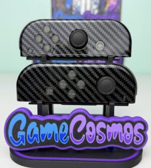Carbon Fiber Style W/  Glossy Finish - Custom Nintendo Switch Joycons