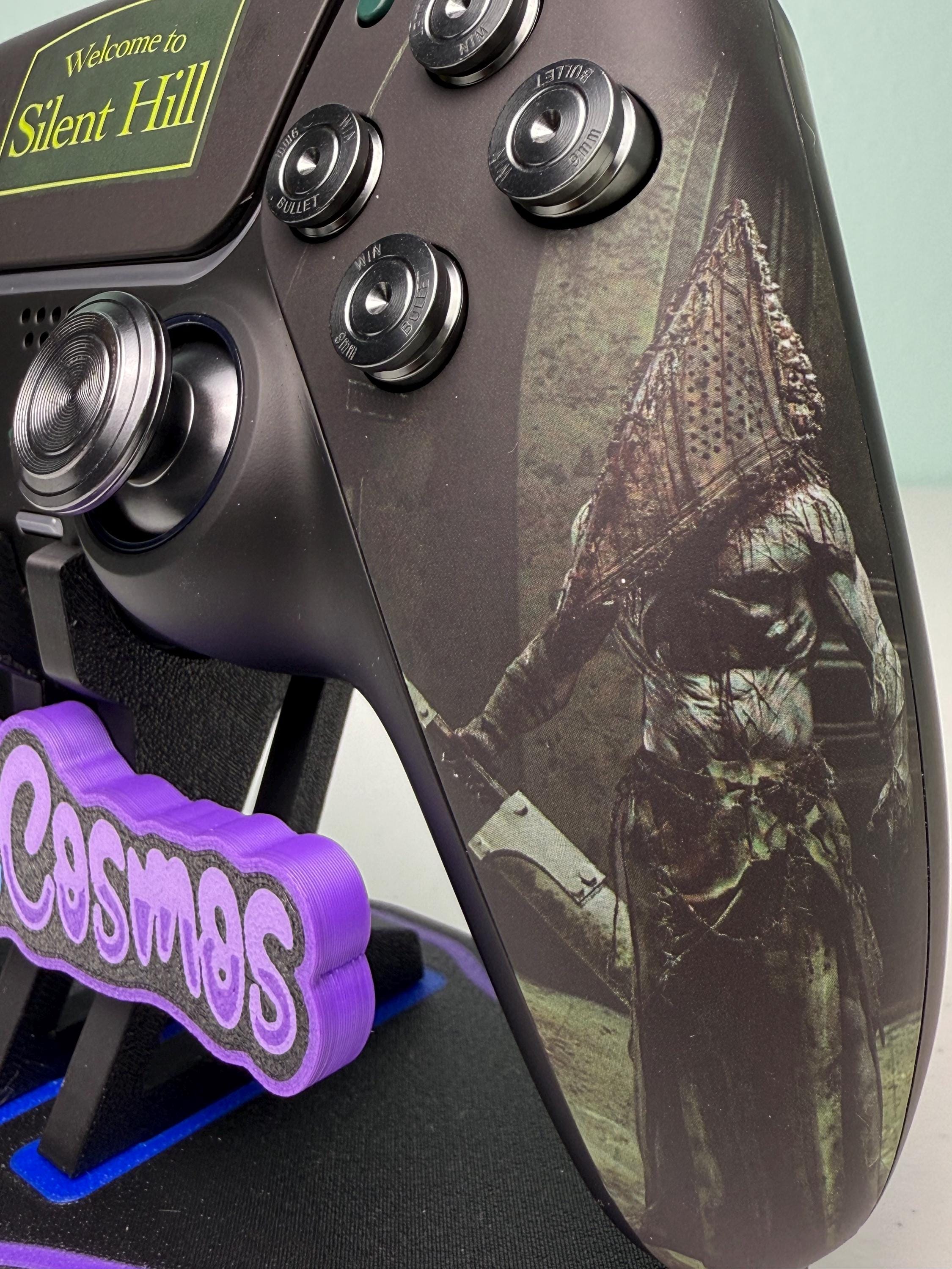 Silent Horror - Real Metal - Soft Touch - Custom Wireless Controller for PS5 Or PC - Image 5