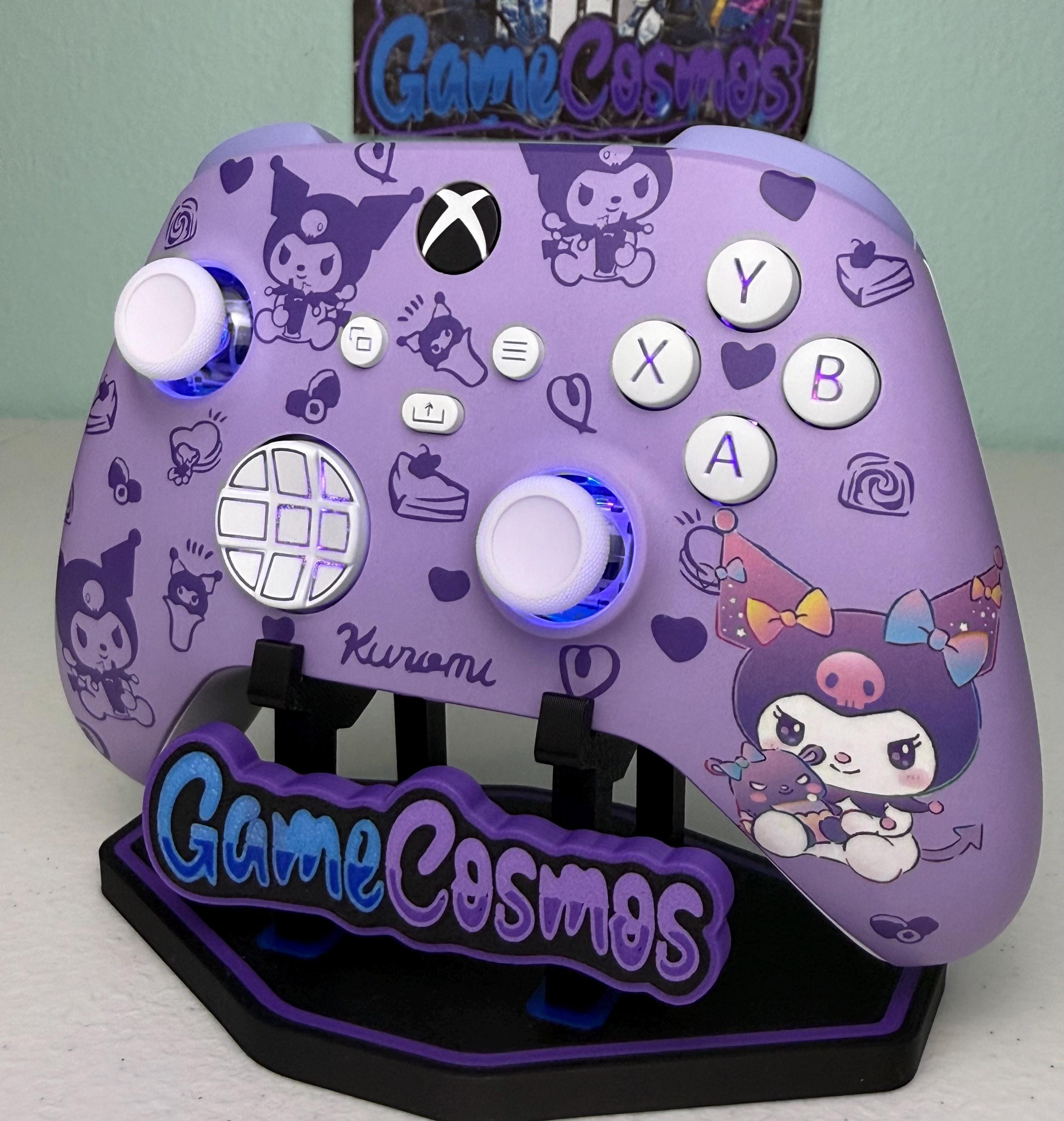 Kawaii Violet Theme - Cute Cartoon - RGB LED - Custom Wireless Controller for Xbox or PC - Image 3