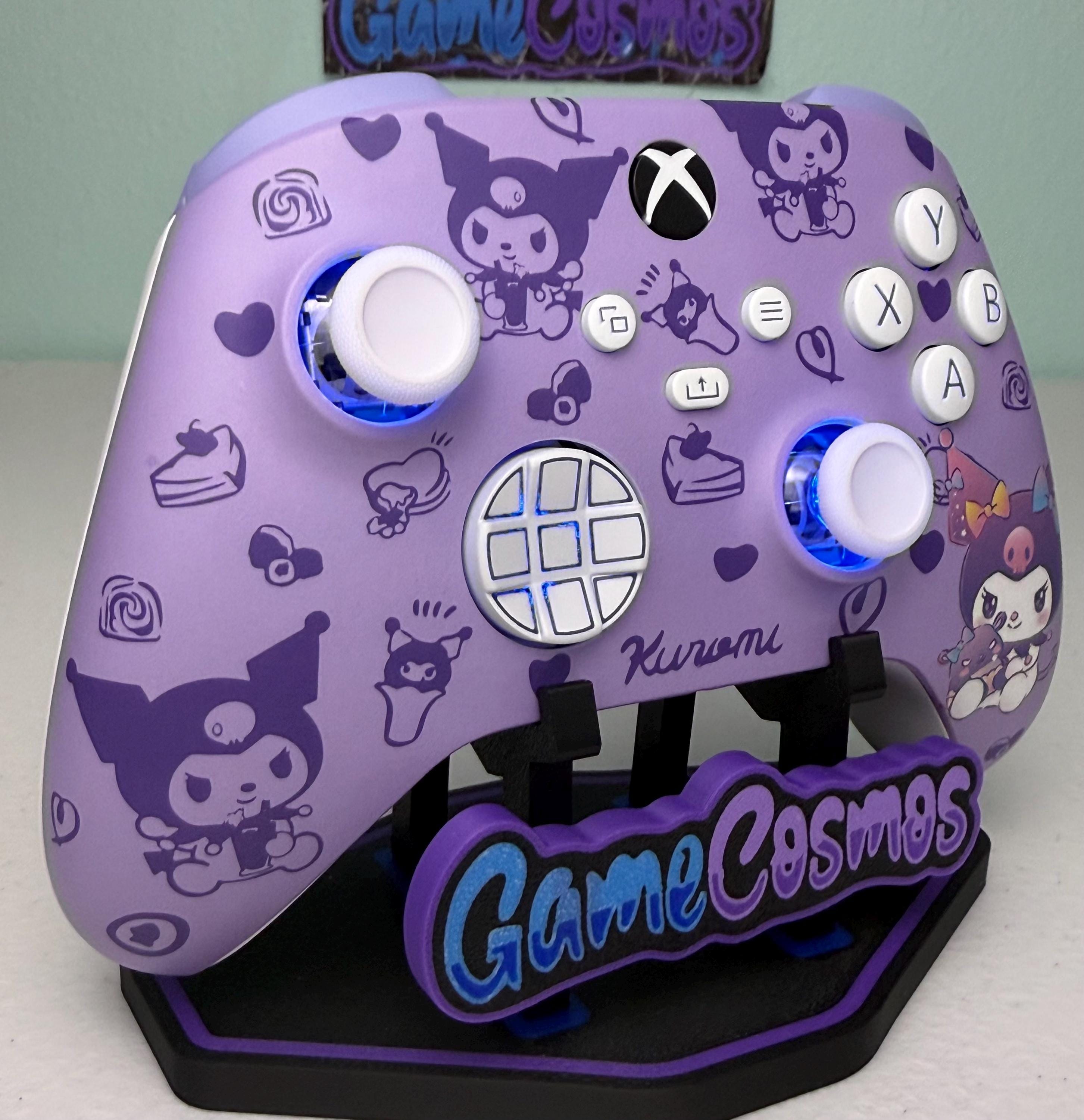 Kawaii Violet Theme - Cute Cartoon - RGB LED - Custom Wireless Controller for Xbox or PC - Image 5