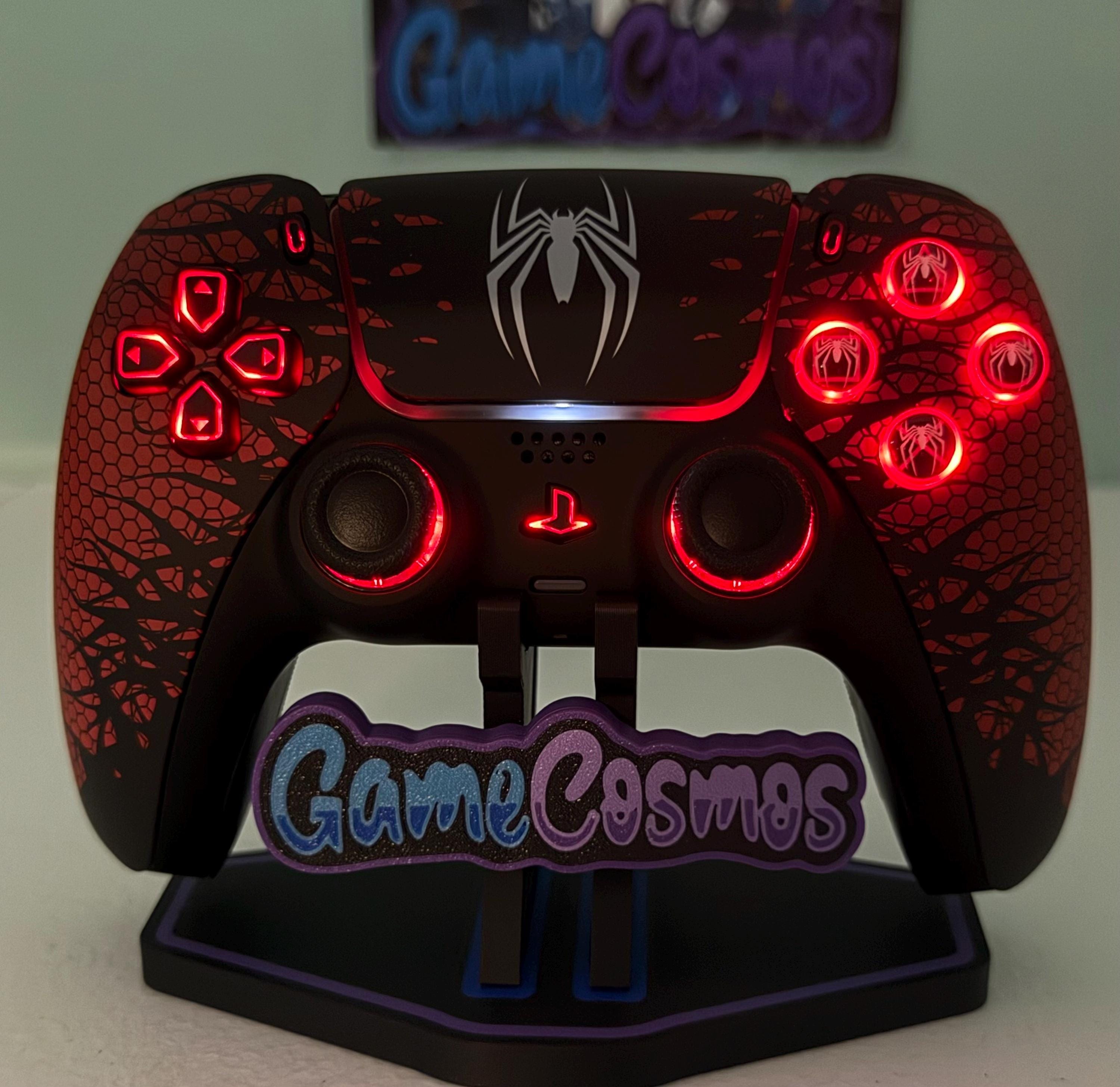 Comic Book Superhero Spider - RGB LED - Custom Wireless Controller For PS5 Or PC - Image 2
