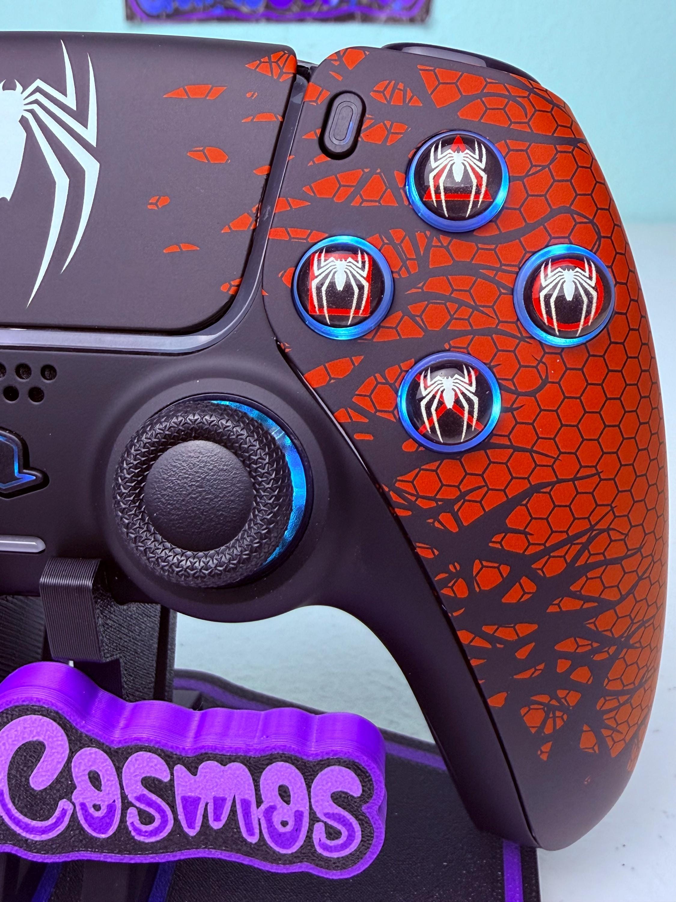 Comic Book Superhero Spider - RGB LED - Custom Wireless Controller For PS5 Or PC - Image 4