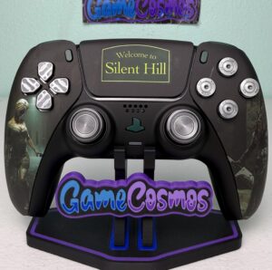 Silent Horror - Real Metal - Soft Touch - Custom Wireless Controller for PS5 Or PC