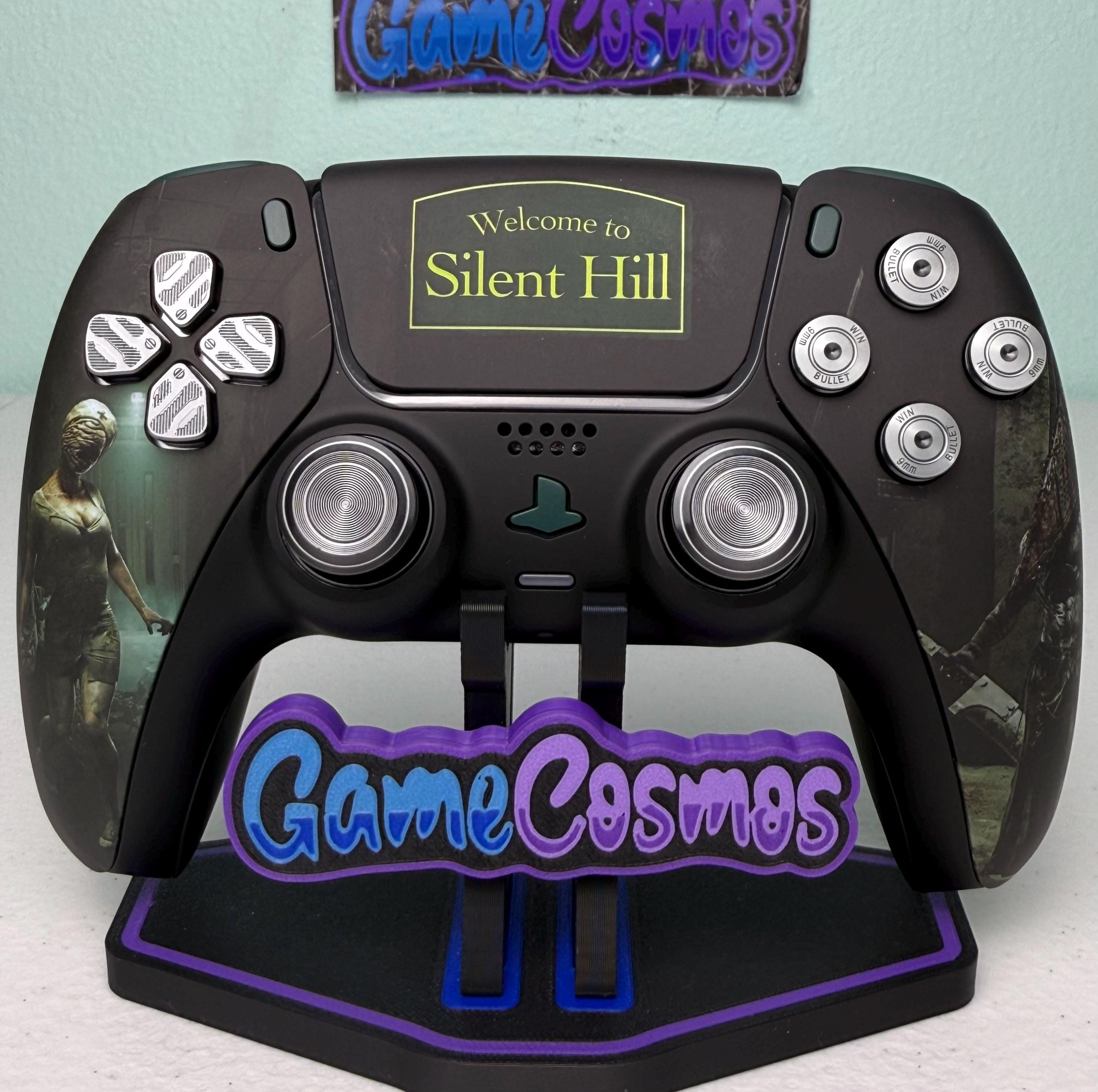 Silent Horror - Real Metal - Soft Touch - Custom Wireless Controller for PS5 Or PC