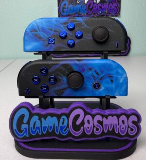 Last One - NO RESTOCK - Blue Flame - Custom joycon for the Nintend Switch