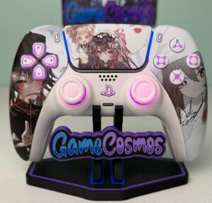 Anime Girl Gaming Theme - RGB LED - Custom Wireless Controller for PS5 Or PC