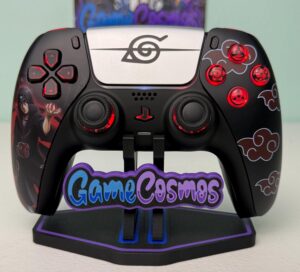 Anime Manga - Red Clouds - RGB LED - Custom Wireless Controller for PS5 Or PC