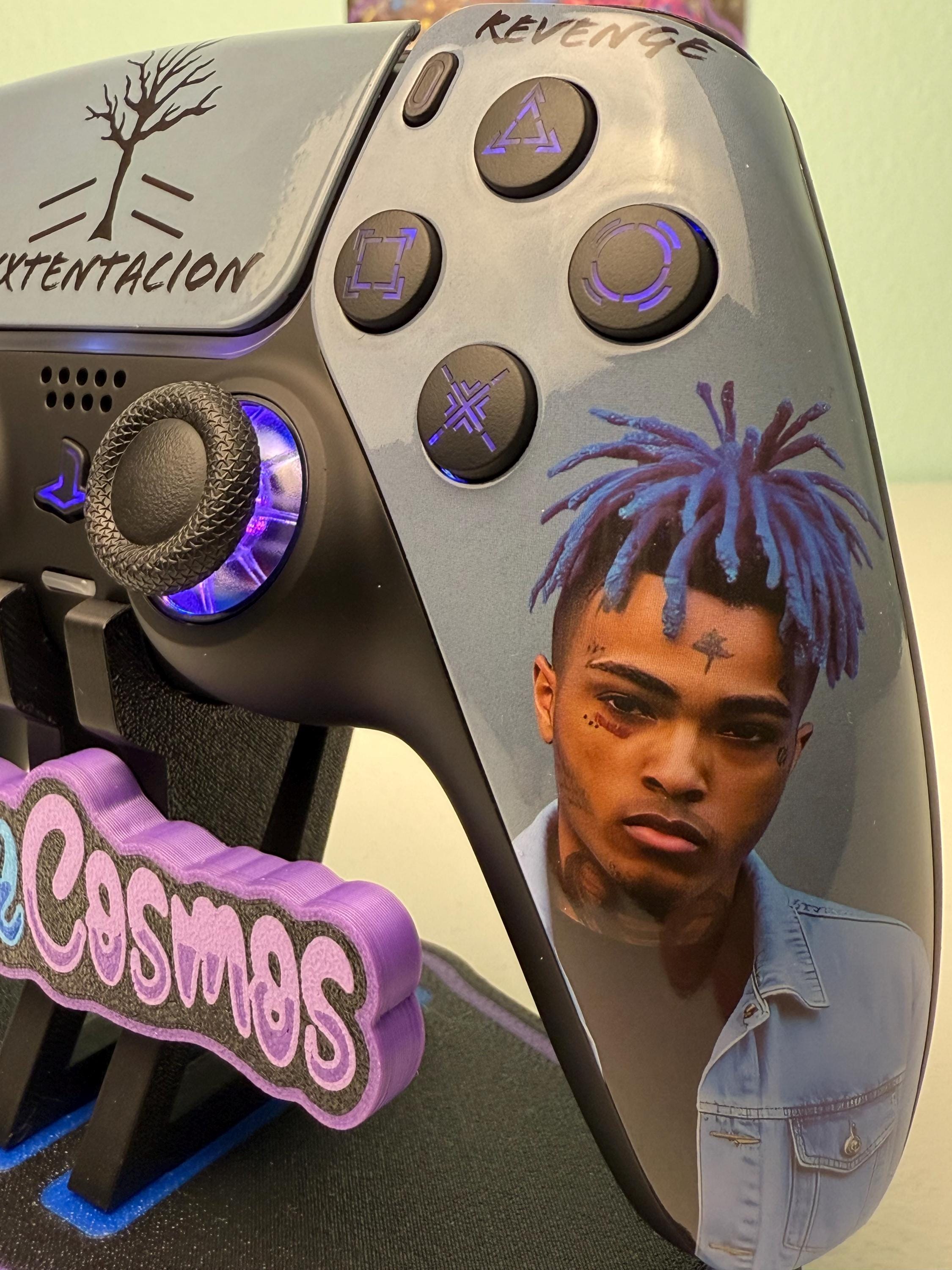 XXXTentacionn Music Artist - RGB LED - Custom Wireless Controller for PS5 Or PC - Image 3