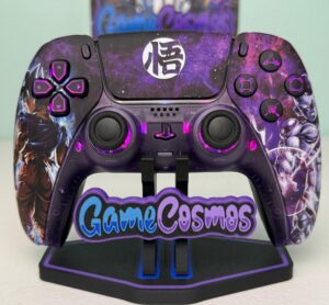 Anime Manga Good Vs Evil - Atomic Purple - RGB LED - Custom Wireless Controller for PS5 Or PC