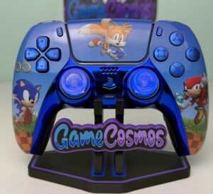 Blue Hedgehog Yellow Fox Red Echidna - RGB LED - Custom Wireless Controller for PS5 Or PC