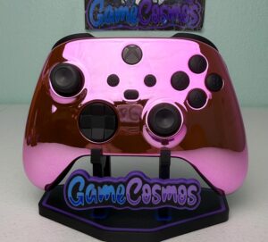 Chrome Glossy Pink - Black Accents - Custom Wireless Controller for Xbox Or PC