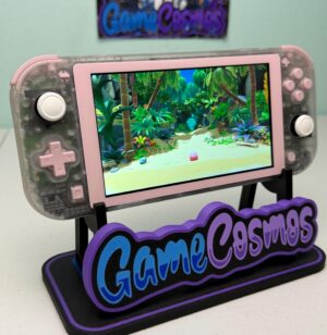 Transparent Clear - Hall Effect NoDRIFT analogue - Pink Accents - Custom Switch Lite