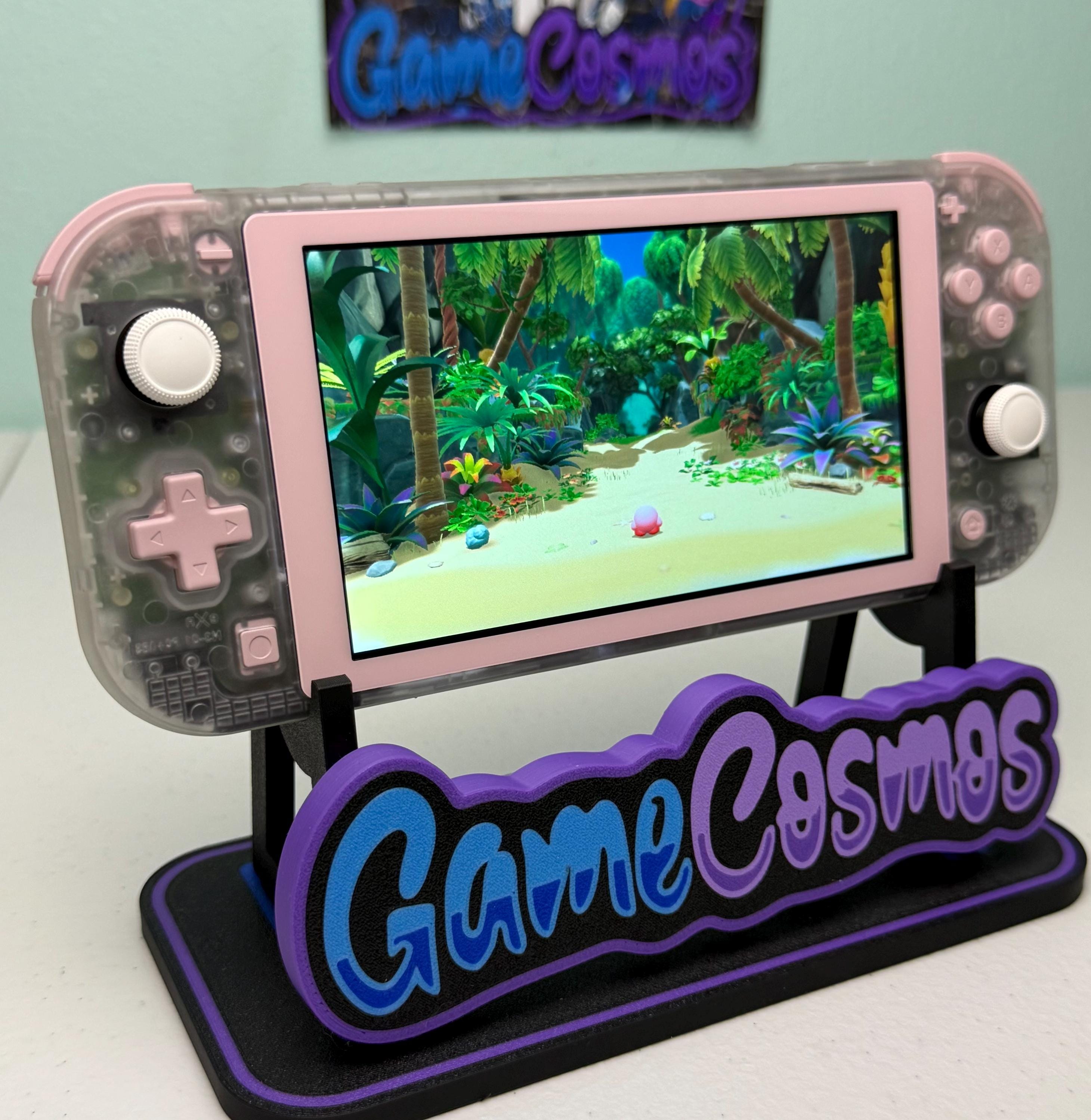 Transparent Clear - Hall Effect NoDRIFT analogue - Pink Accents - Custom Switch Lite