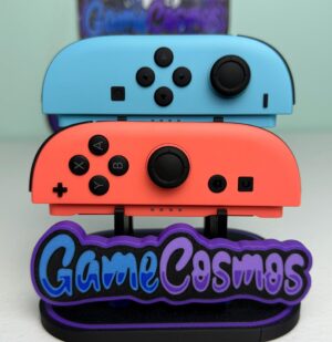 Retro NS1 Neon Red & Light Blue - Custom Joycon 2 for the Nintendo Switch 2
