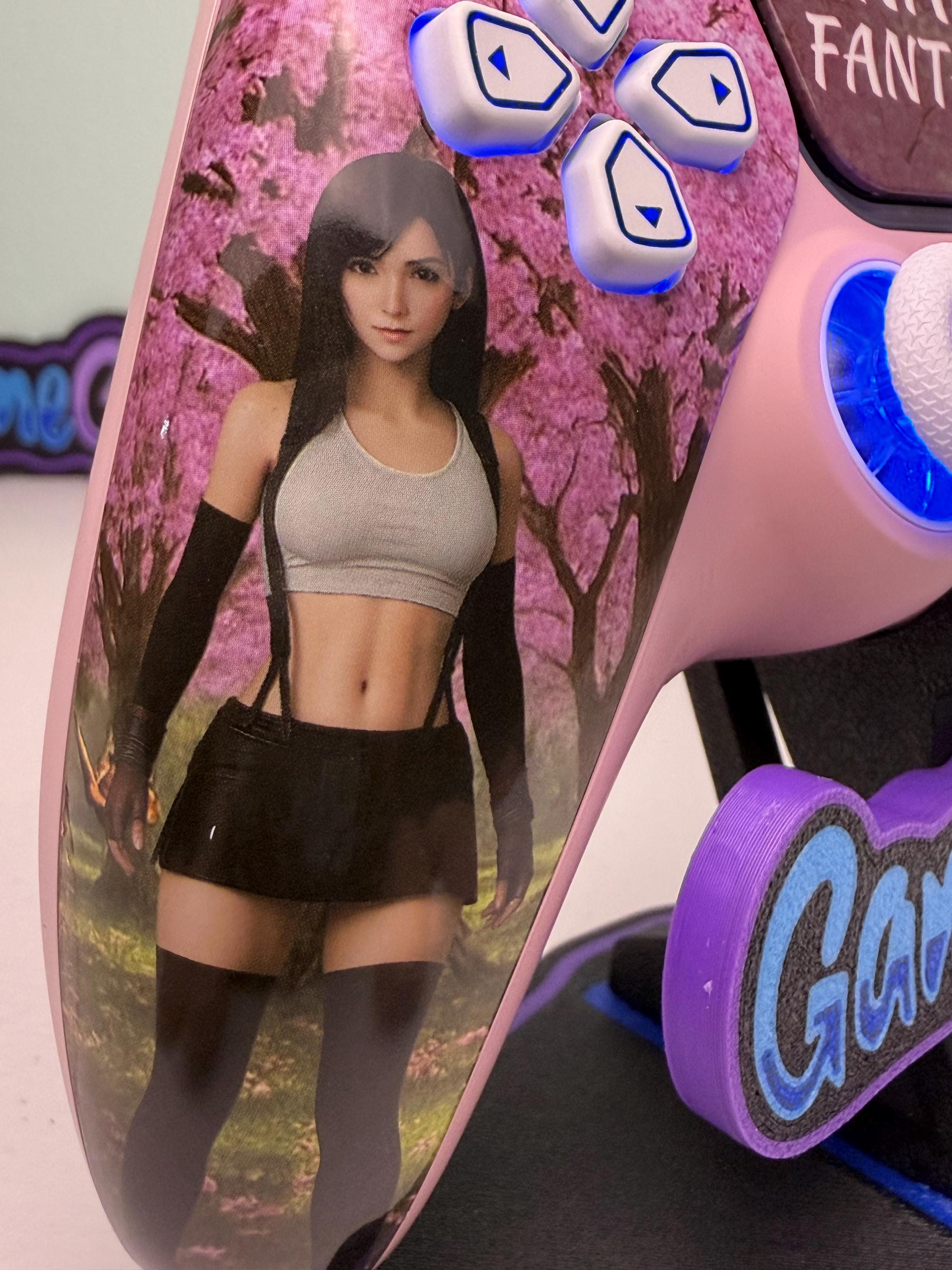 aRPG Fantasy - RGB LED - Tifa Aerith - Custom Wireless Controller for PS5 Or PC - Image 5