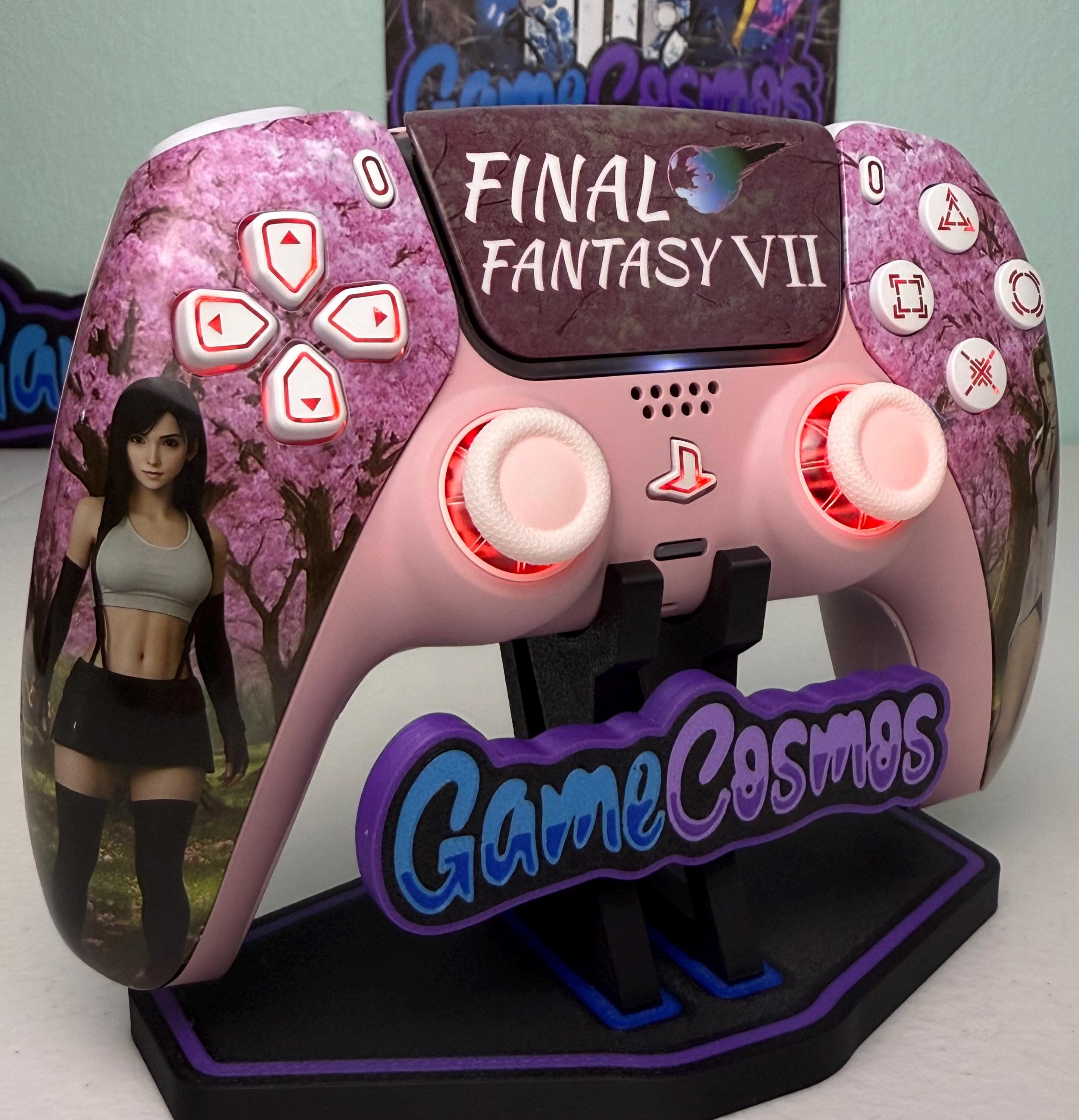 aRPG Fantasy - RGB LED - Tifa Aerith - Custom Wireless Controller for PS5 Or PC - Image 4