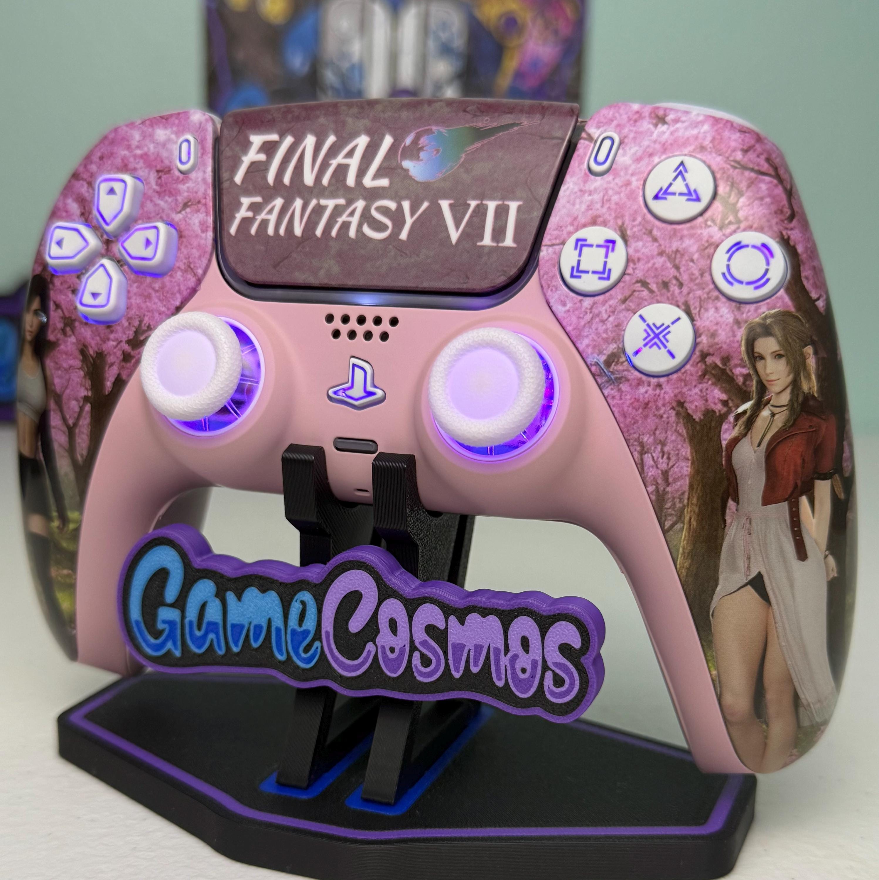 aRPG Fantasy - RGB LED - Tifa Aerith - Custom Wireless Controller for PS5 Or PC - Image 2